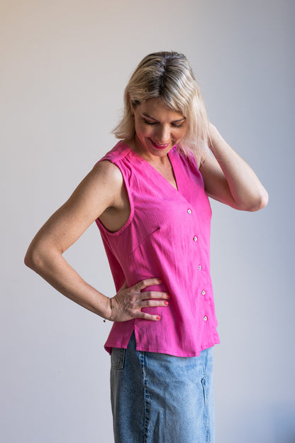 Joy Waistcoat - Pink