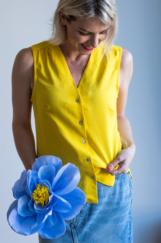 Joy Waistcoat - Sunshine Yellow