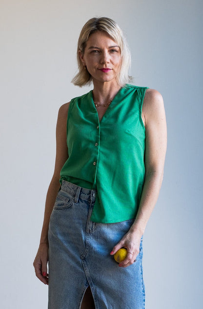 Joy Waistcoat - Green