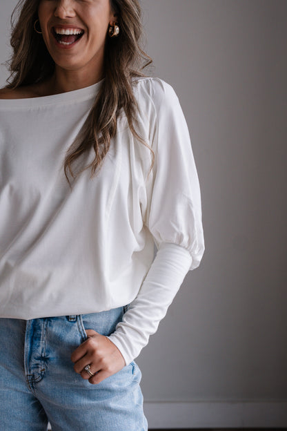 Lieke Knit Top - Milk