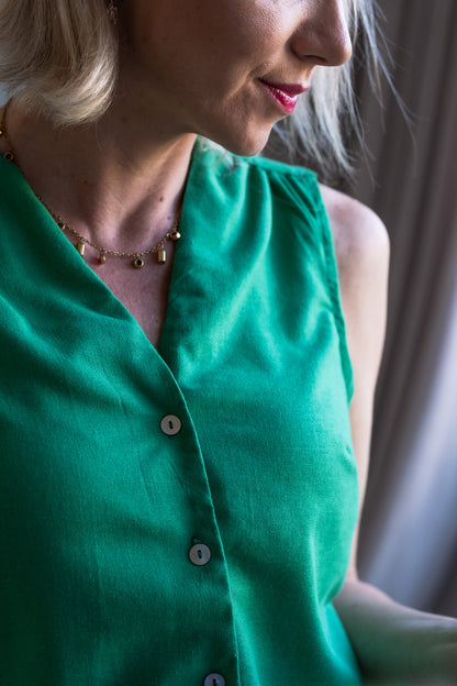 Joy Waistcoat - Green