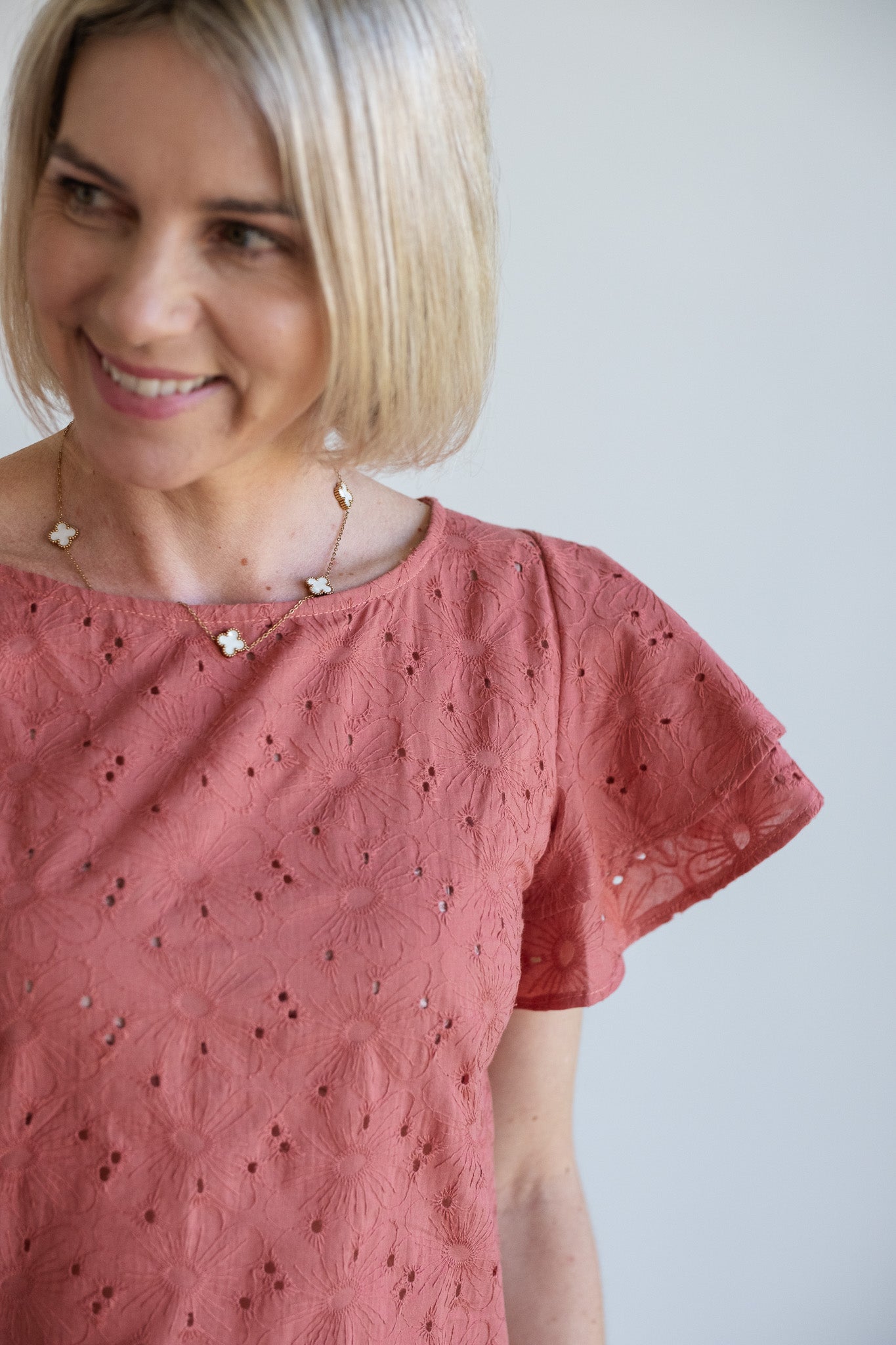 Sweet Blouse - Salmon Pink