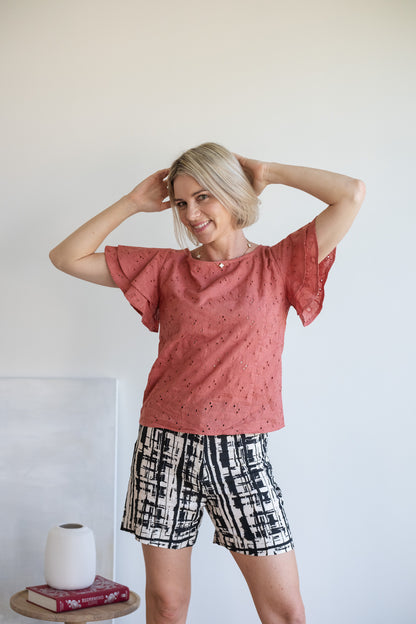 Sweet Blouse - Salmon Pink