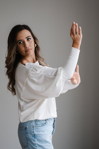 Lieke Knit Top - Milk