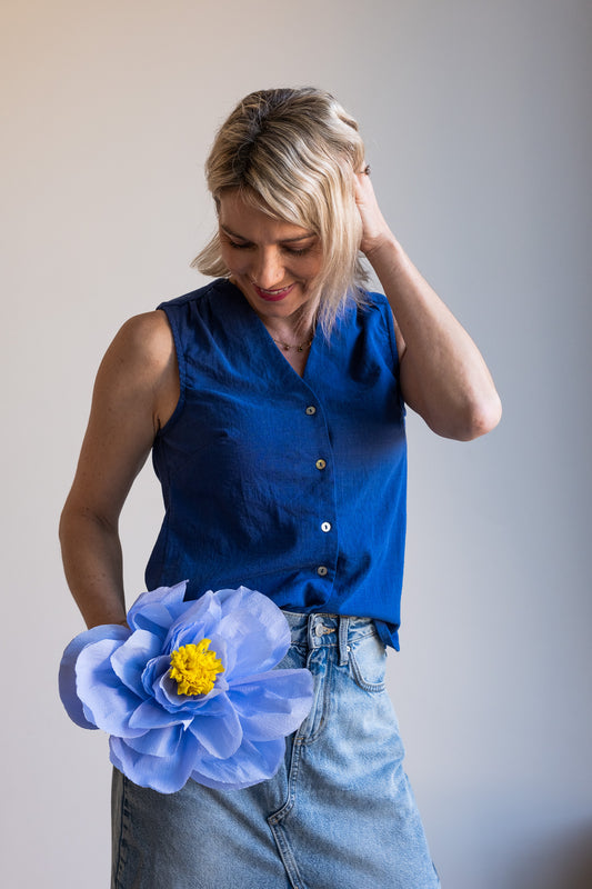 Joy Waistcoat - Blue