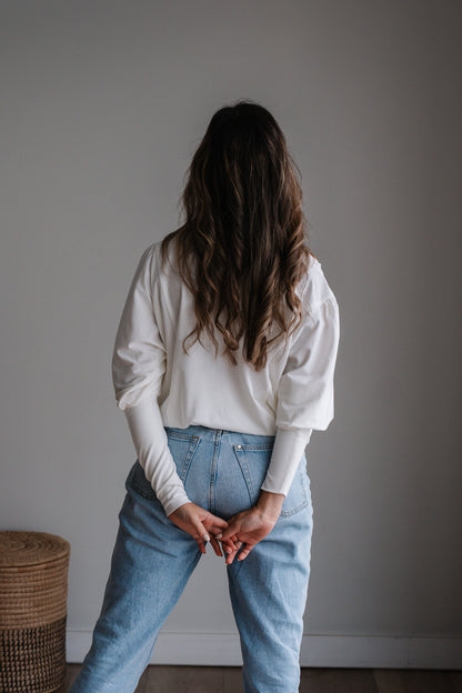 Lieke Knit Top - Milk