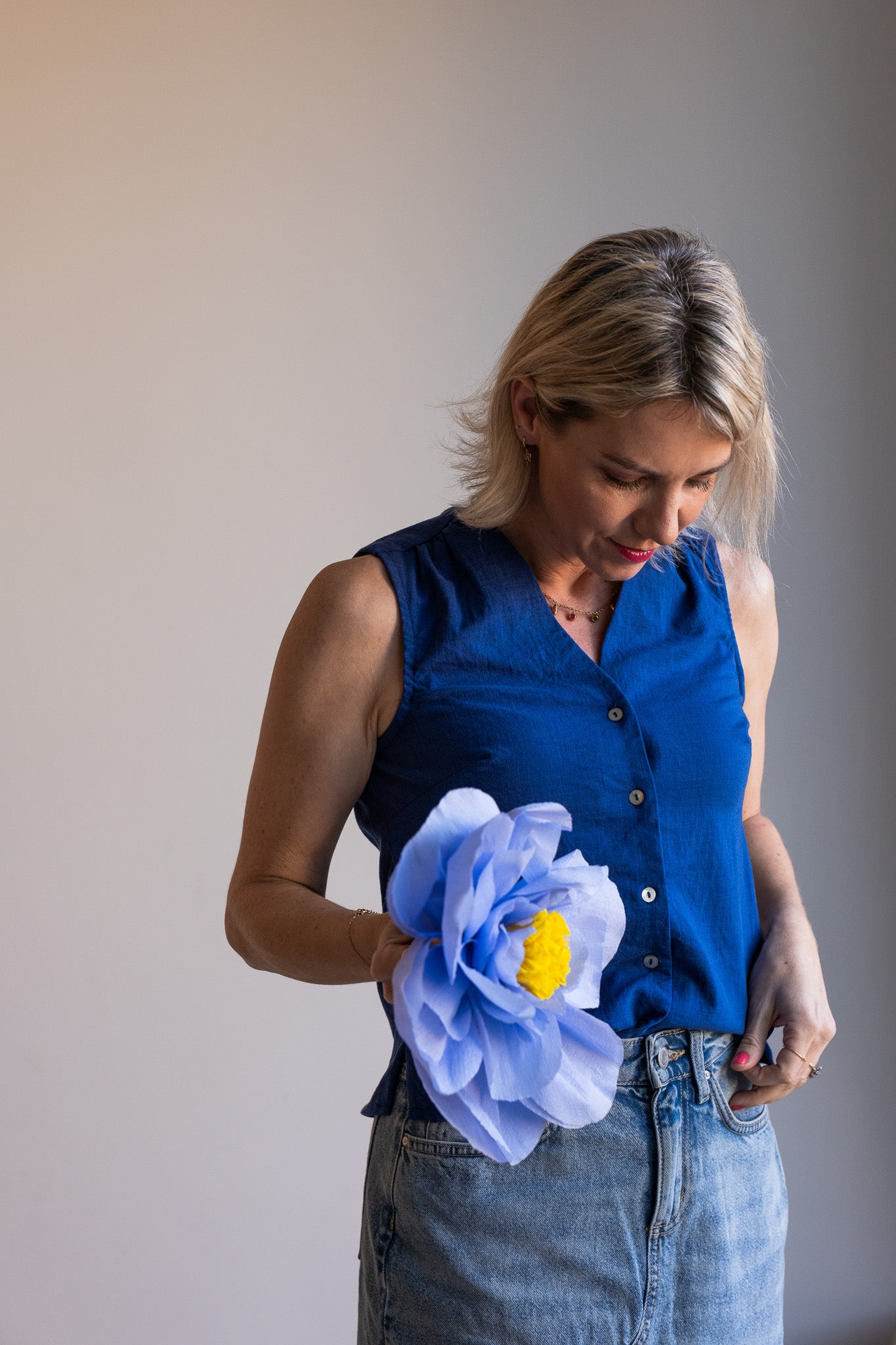 Joy Waistcoat - Blue