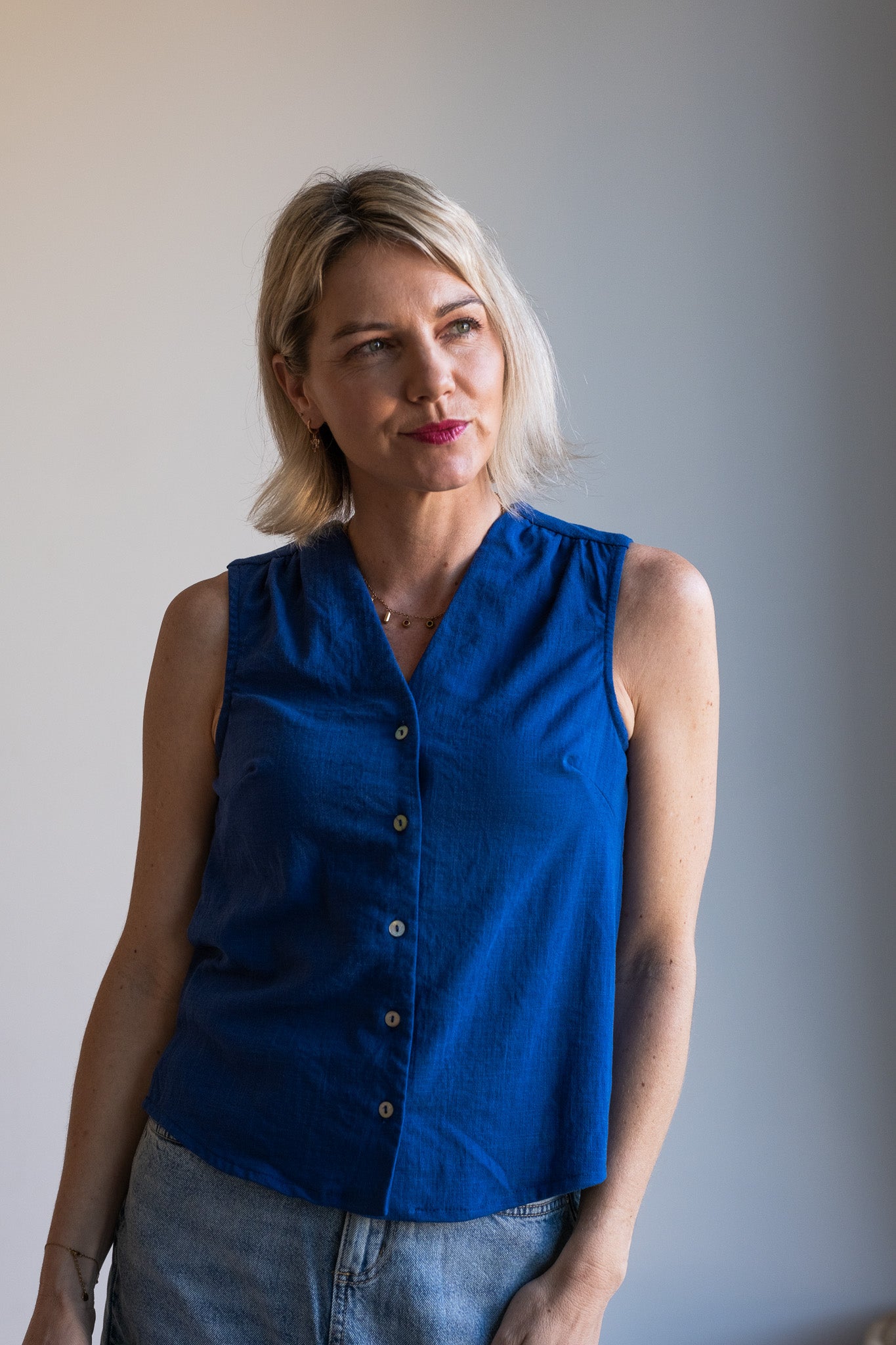 Joy Waistcoat - Blue