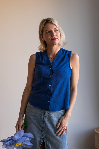 Joy Waistcoat - Blue