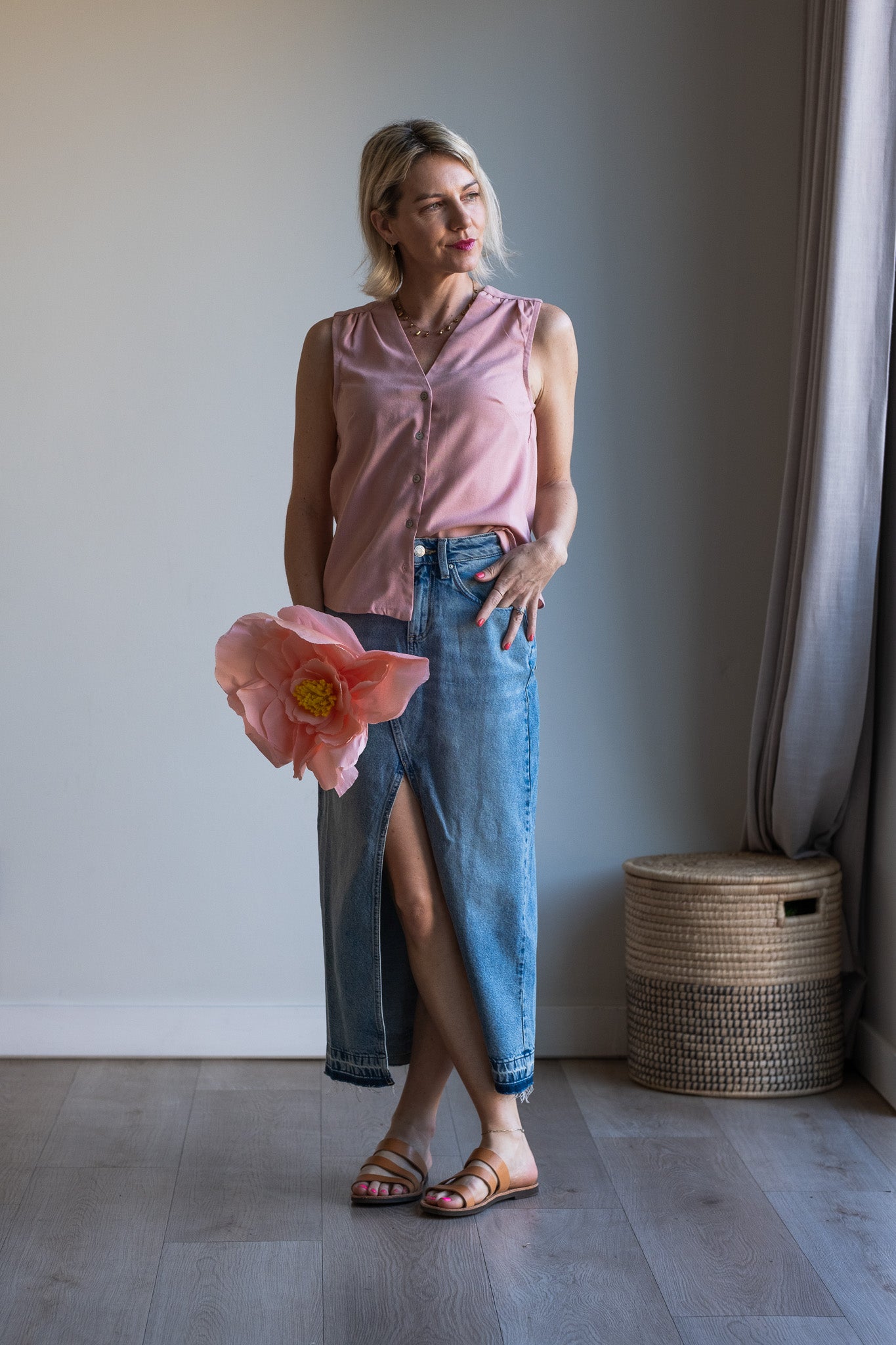 Joy Waistcoat - Blush