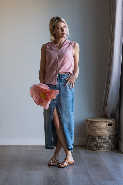 Joy Waistcoat - Blush