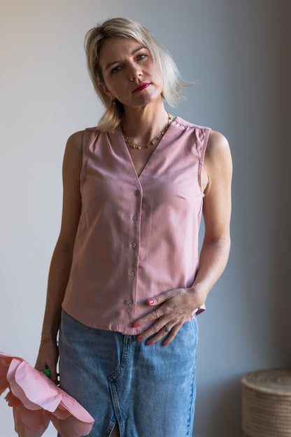 Joy Waistcoat - Blush