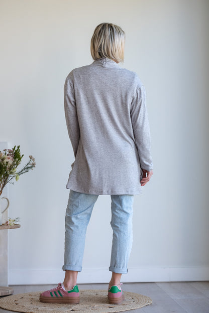 Trusting Hanky Cardi - Grey