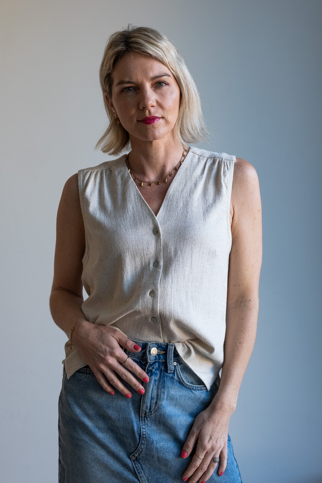 Joy Waistcoat - Natural