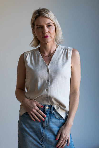 Joy Waistcoat - Natural