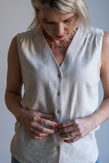 Joy Waistcoat - Natural