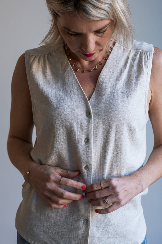 Joy Waistcoat - Natural