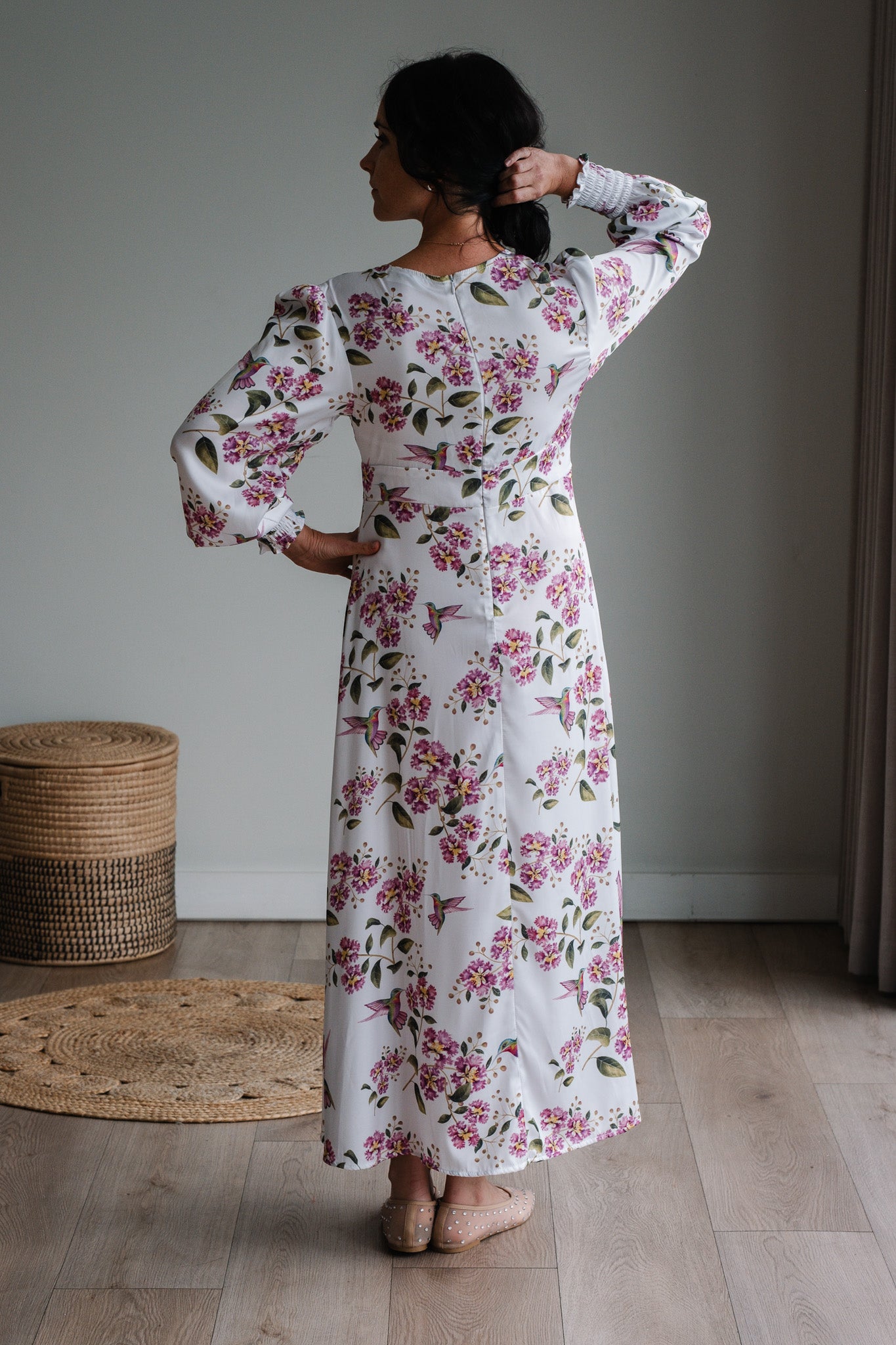 Jana Dress - White Hummingbird