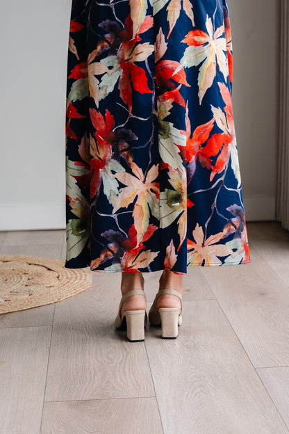 Jana Dress - Navy Floral