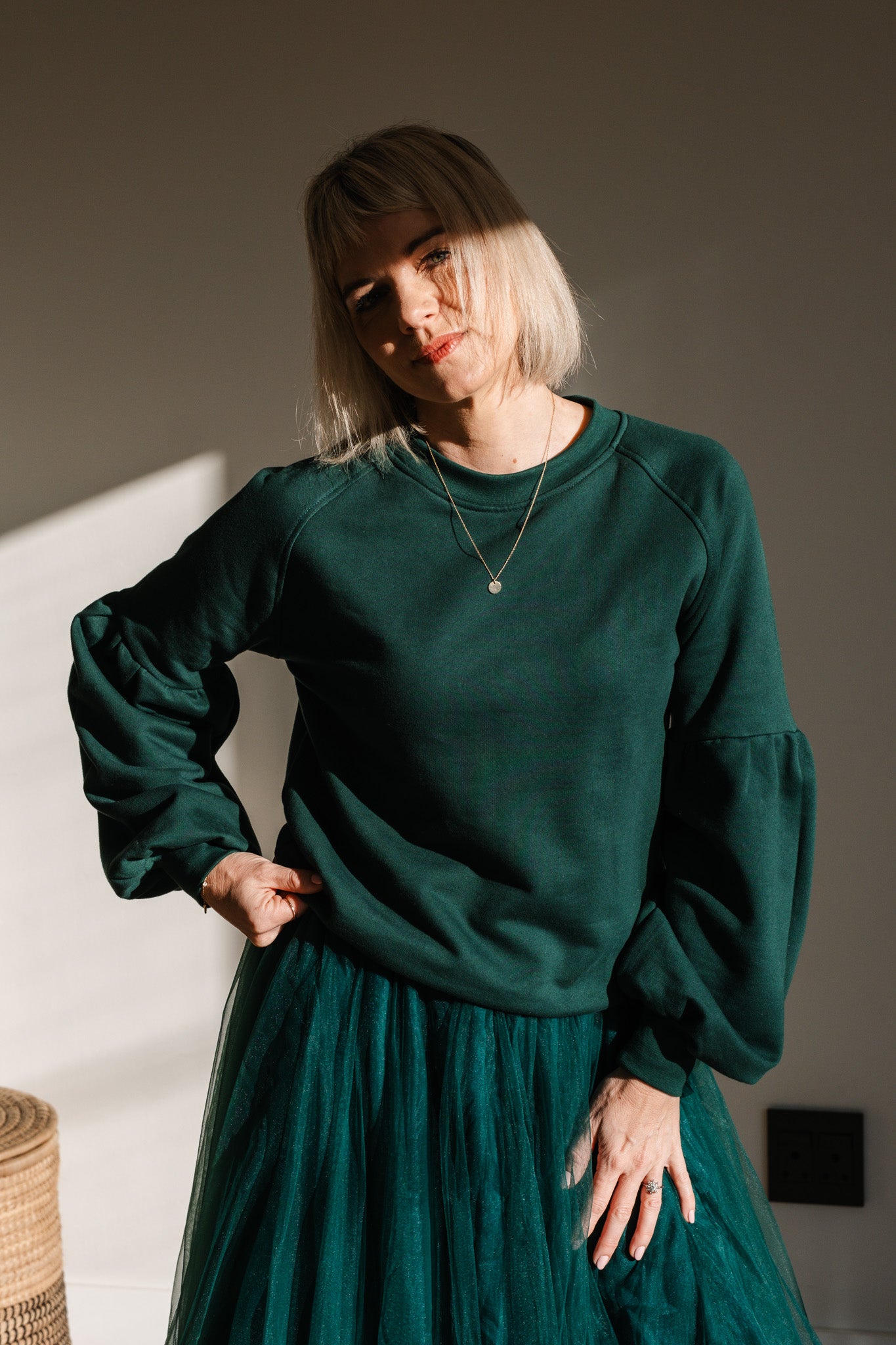 Fearlessly Fun Sweat - Bottle Green