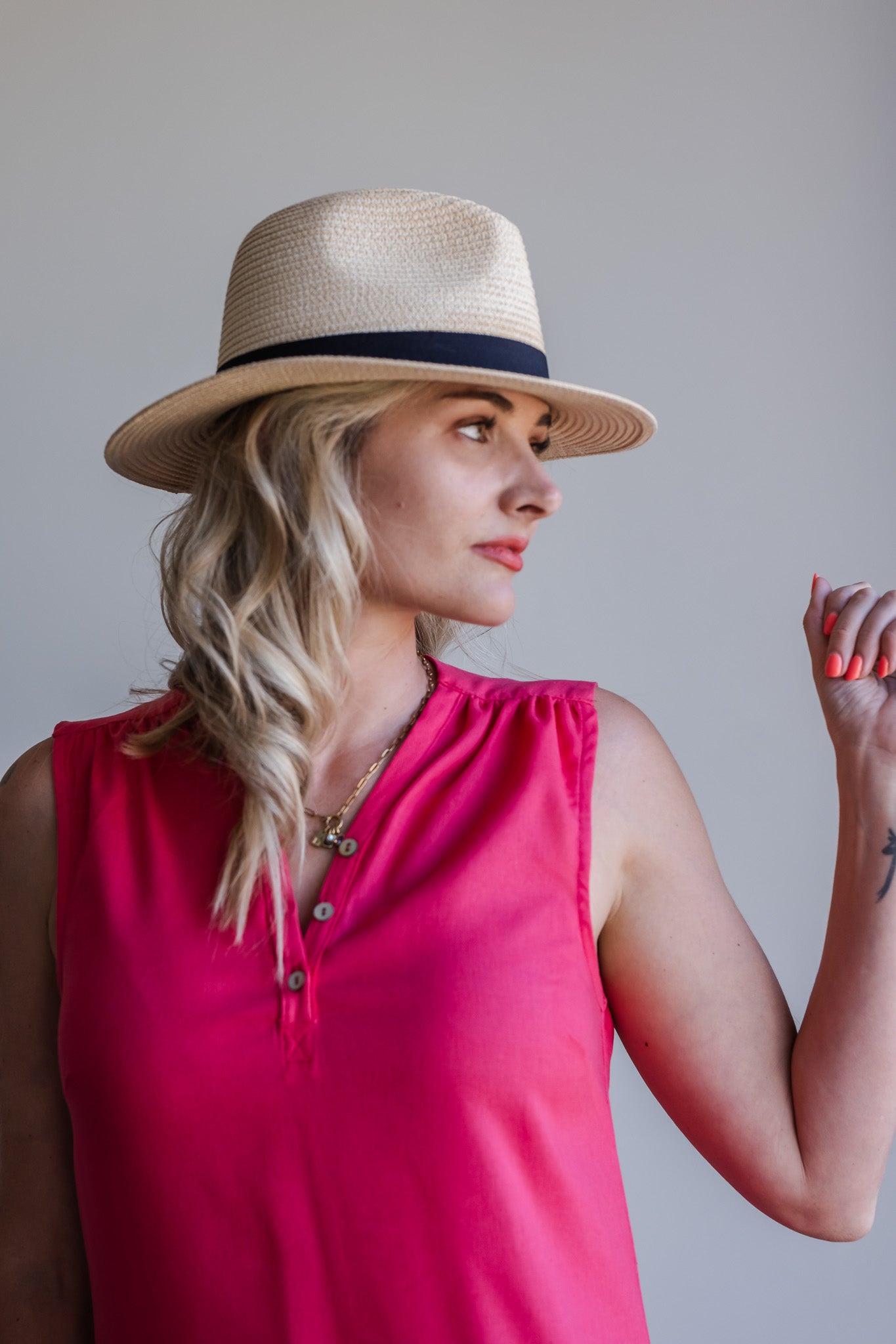 Surrender Shirt Dress - Coral Red Linen