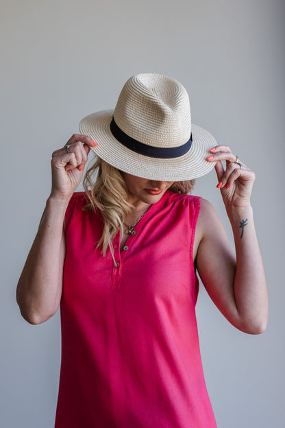 Surrender Shirt Dress - Coral Red Linen