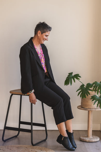 Salomé Suit Blazer - Black