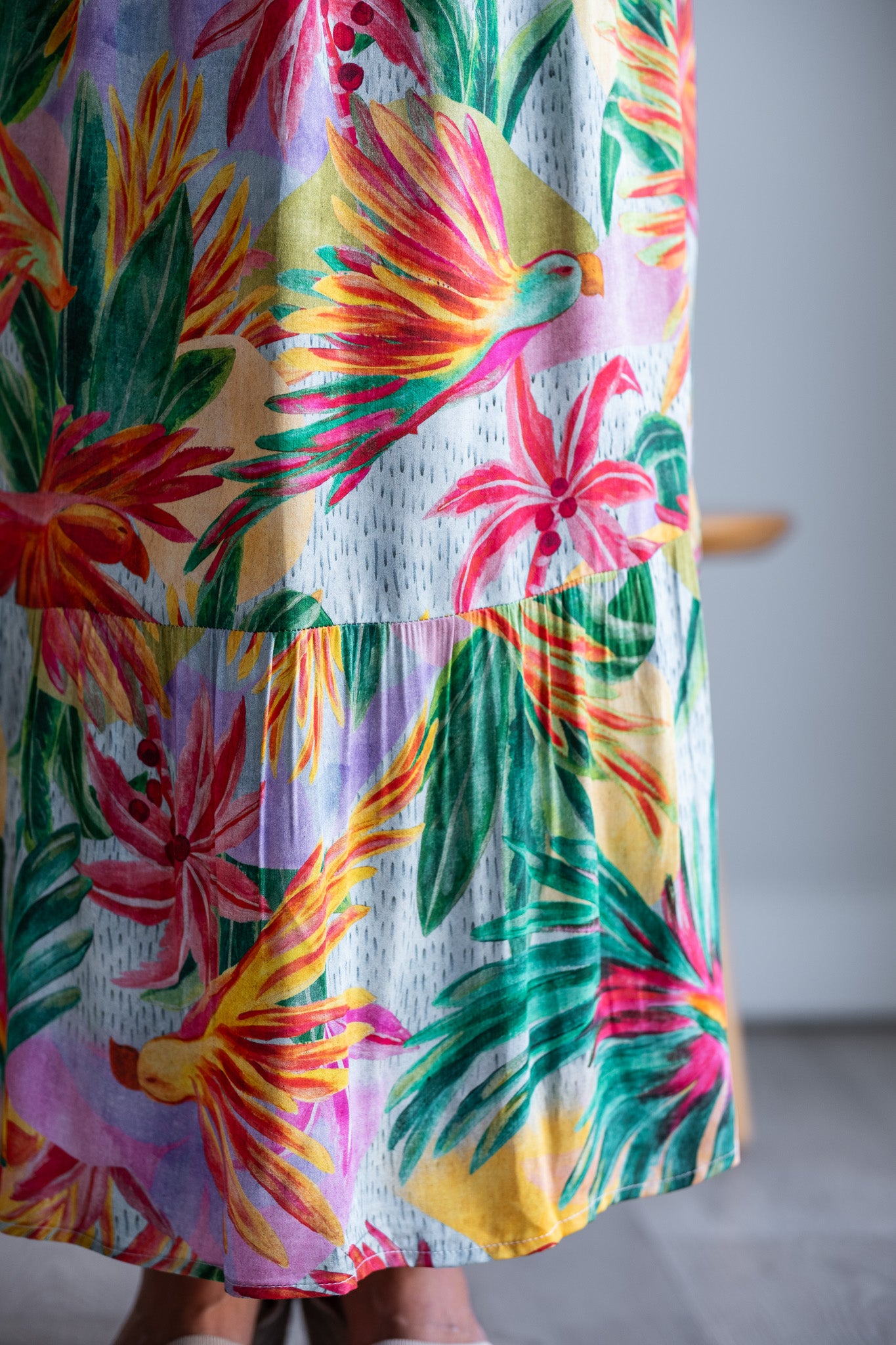 Joyful Dress - Tropical print