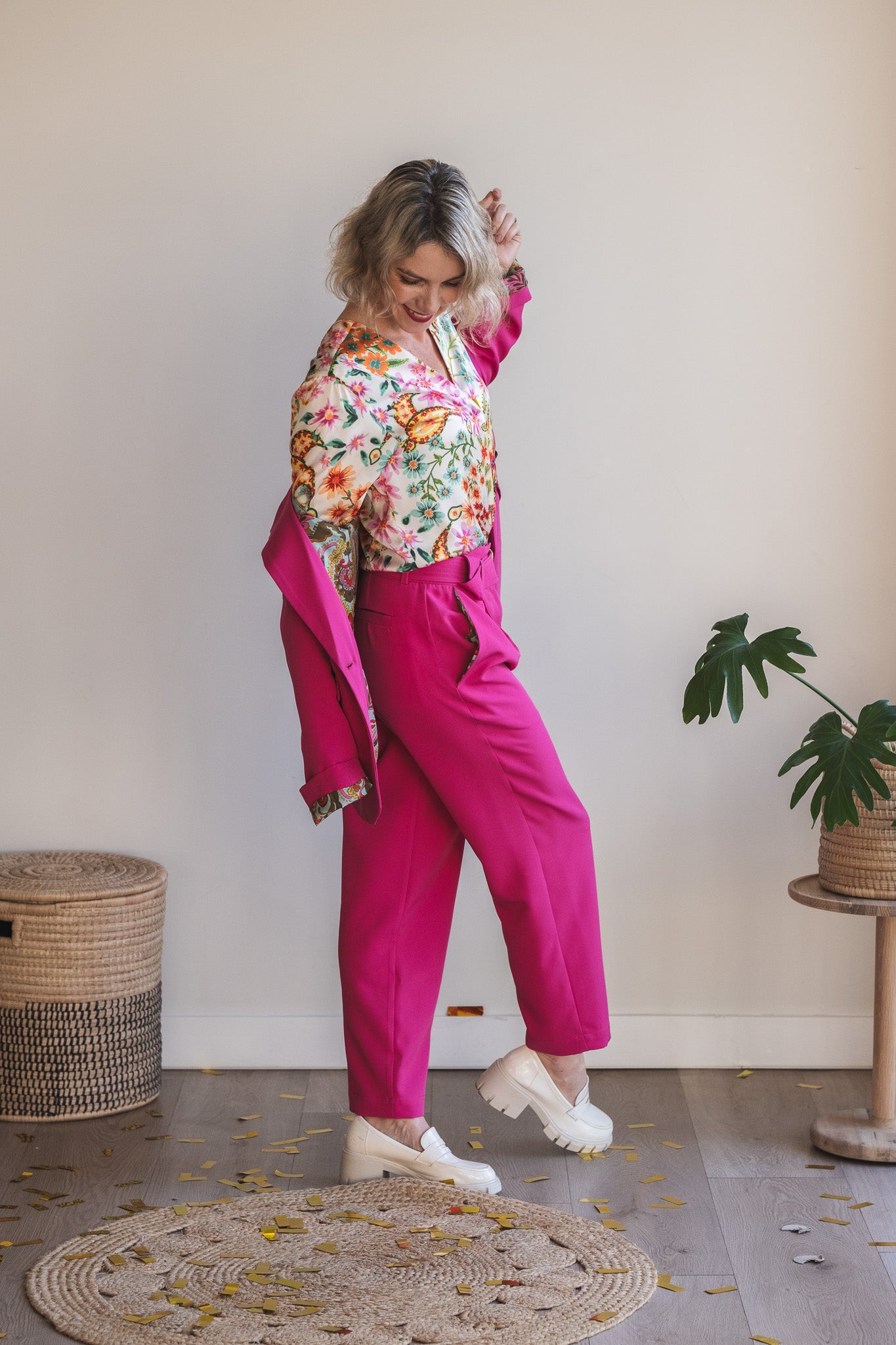 Salomé Suit Pant - Pink