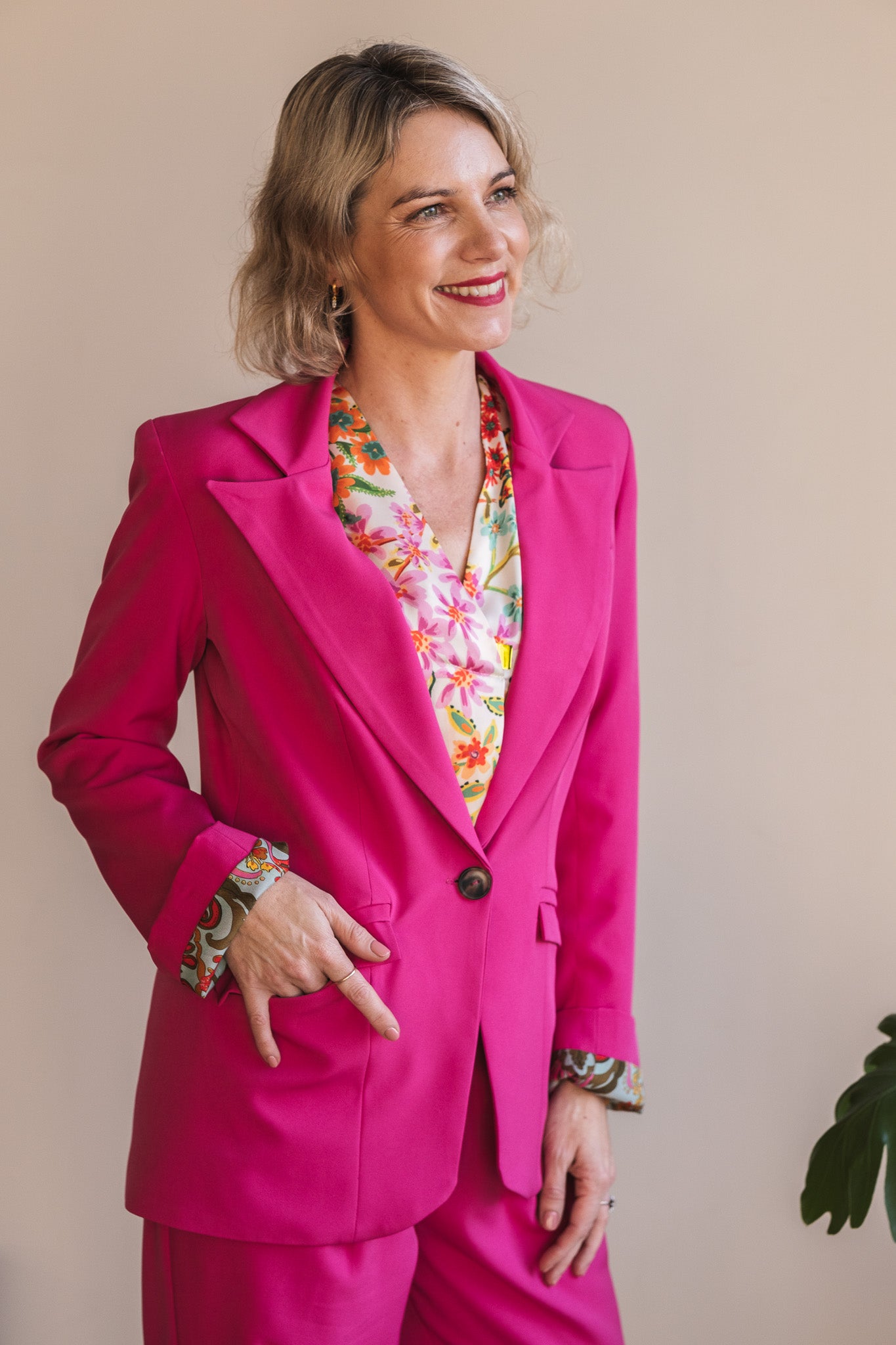 Salomé Suit Blazer - Pink