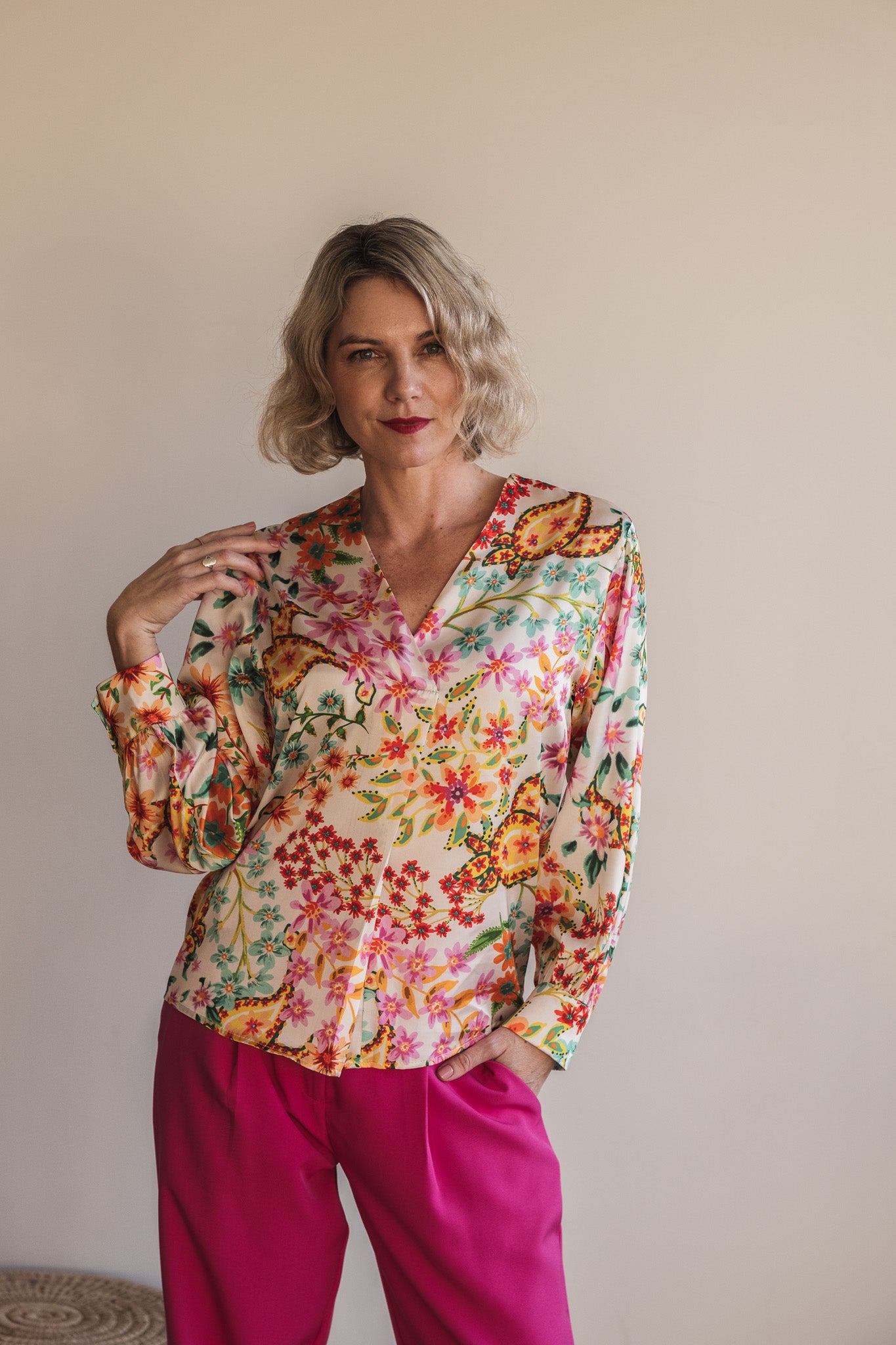 Anneke Blouse - Ivory Floral