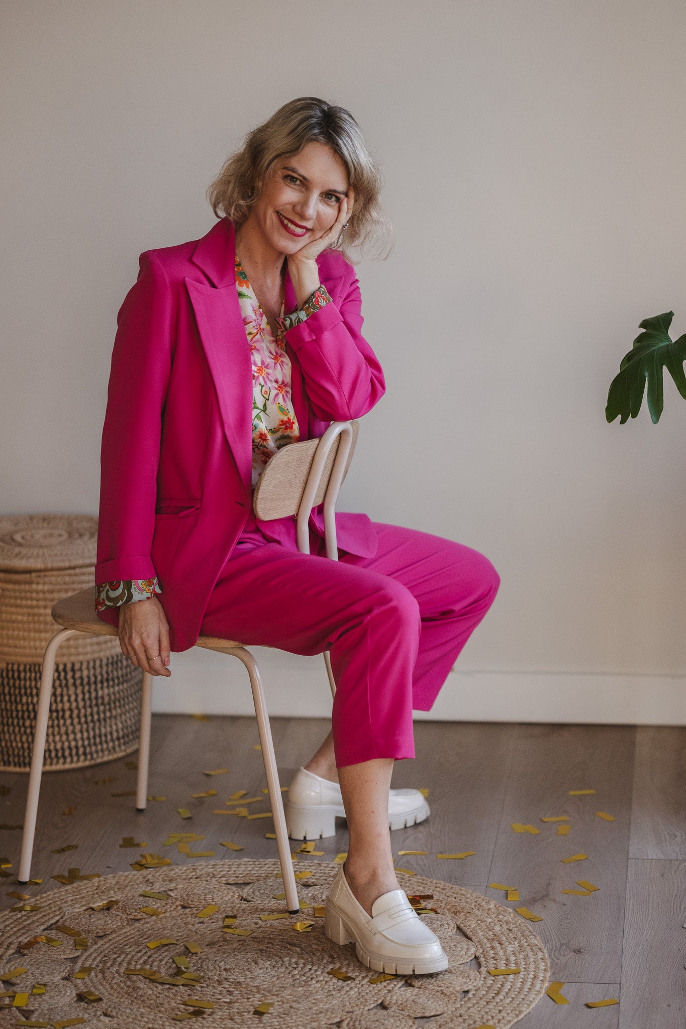 Salomé Suit Blazer - Pink