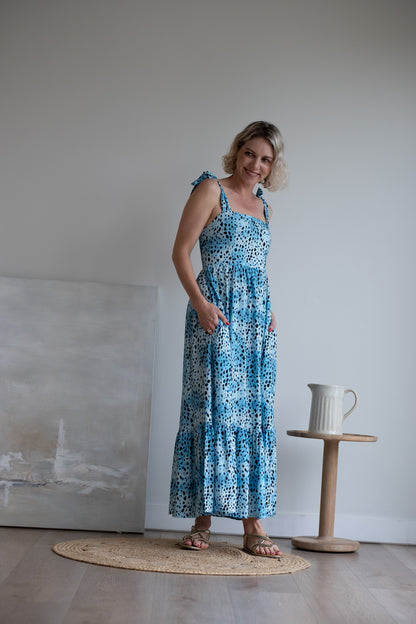 Flow Maxi Dress - Blue