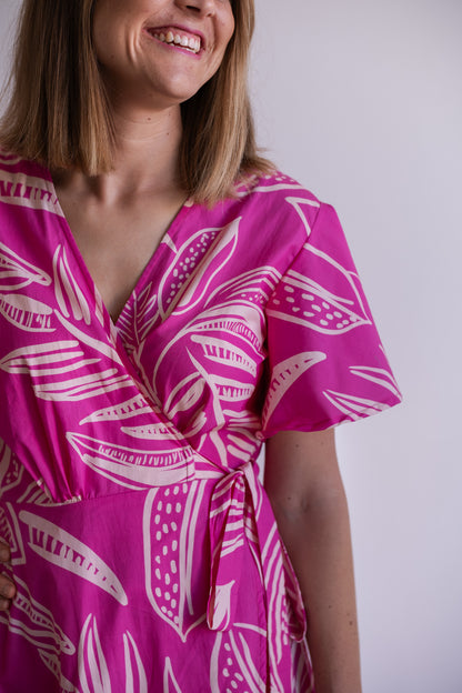 Ilze wrap dress - Pink