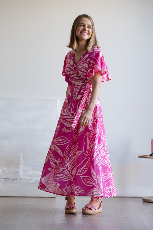 Ilze wrap dress - Pink