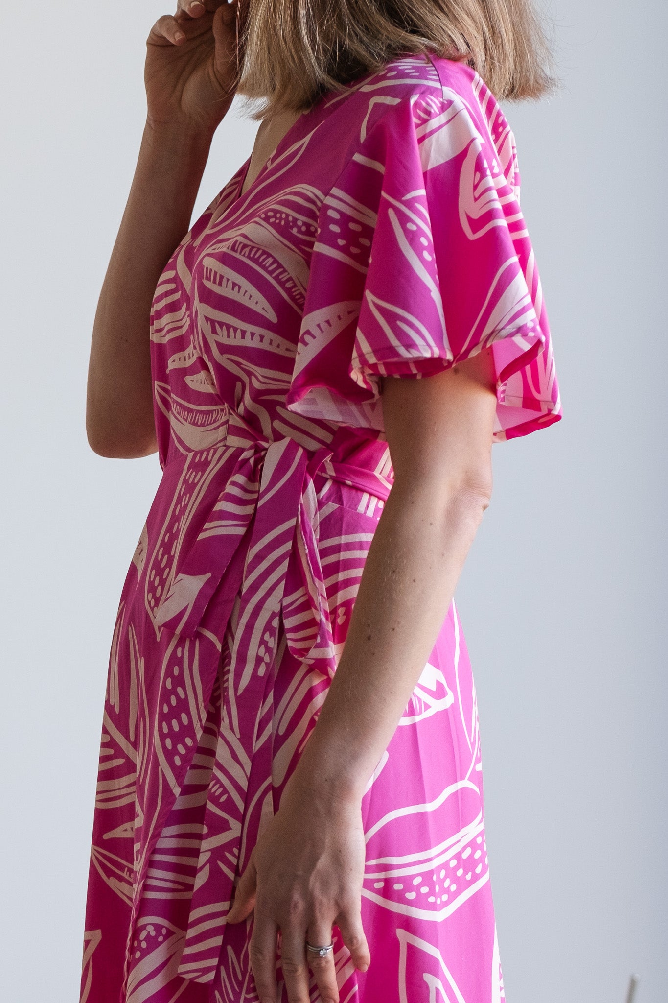 Ilze wrap dress - Pink