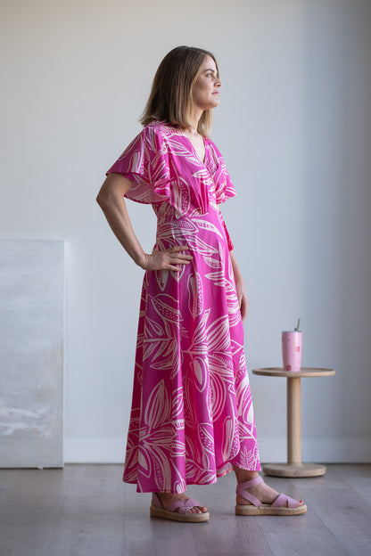 Ilze wrap dress - Pink