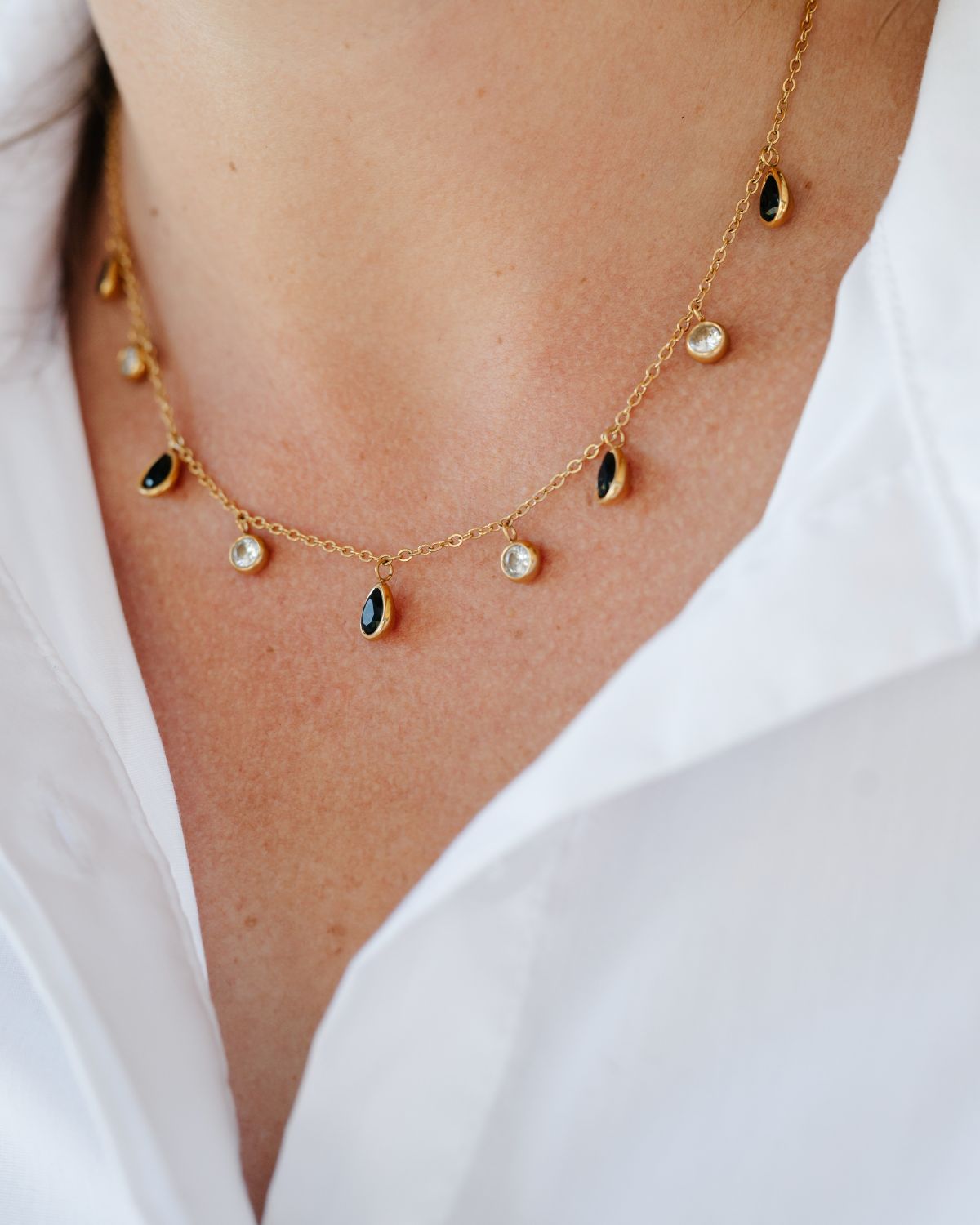 Multi Crystal Necklace