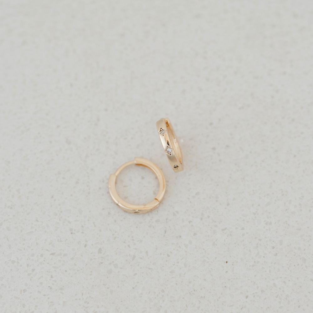 Small Star Hoops