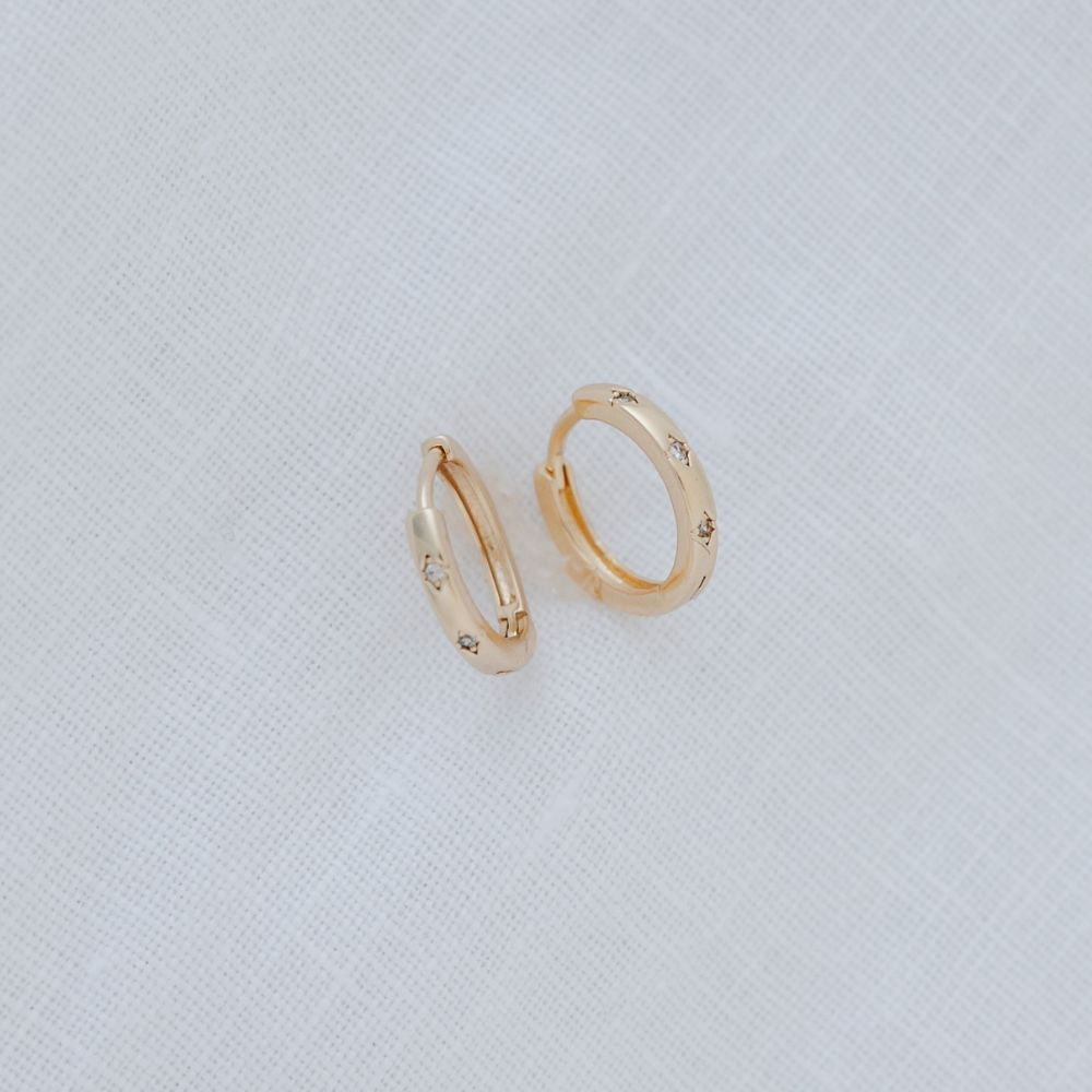 Small Star Hoops