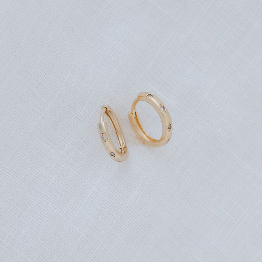 Small Star Hoops