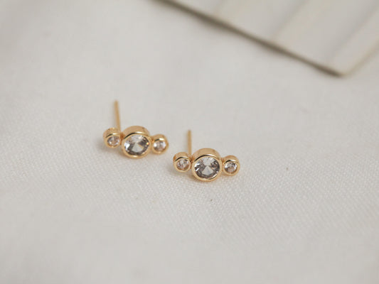 Triple Crystal Studs