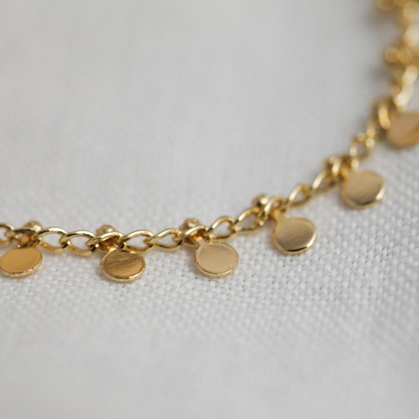 Multiple Gold Dangle Necklace