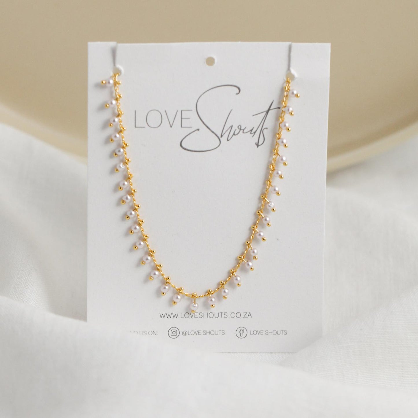 Multiple Pearl Beaded Necklace