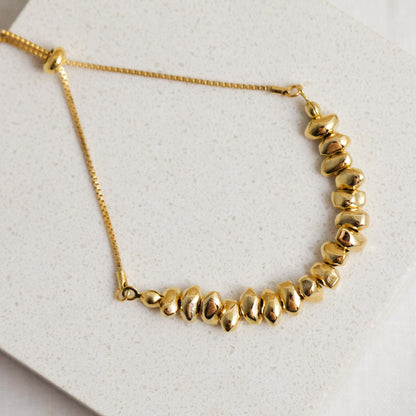 Multiple Gold Lump Bracelet