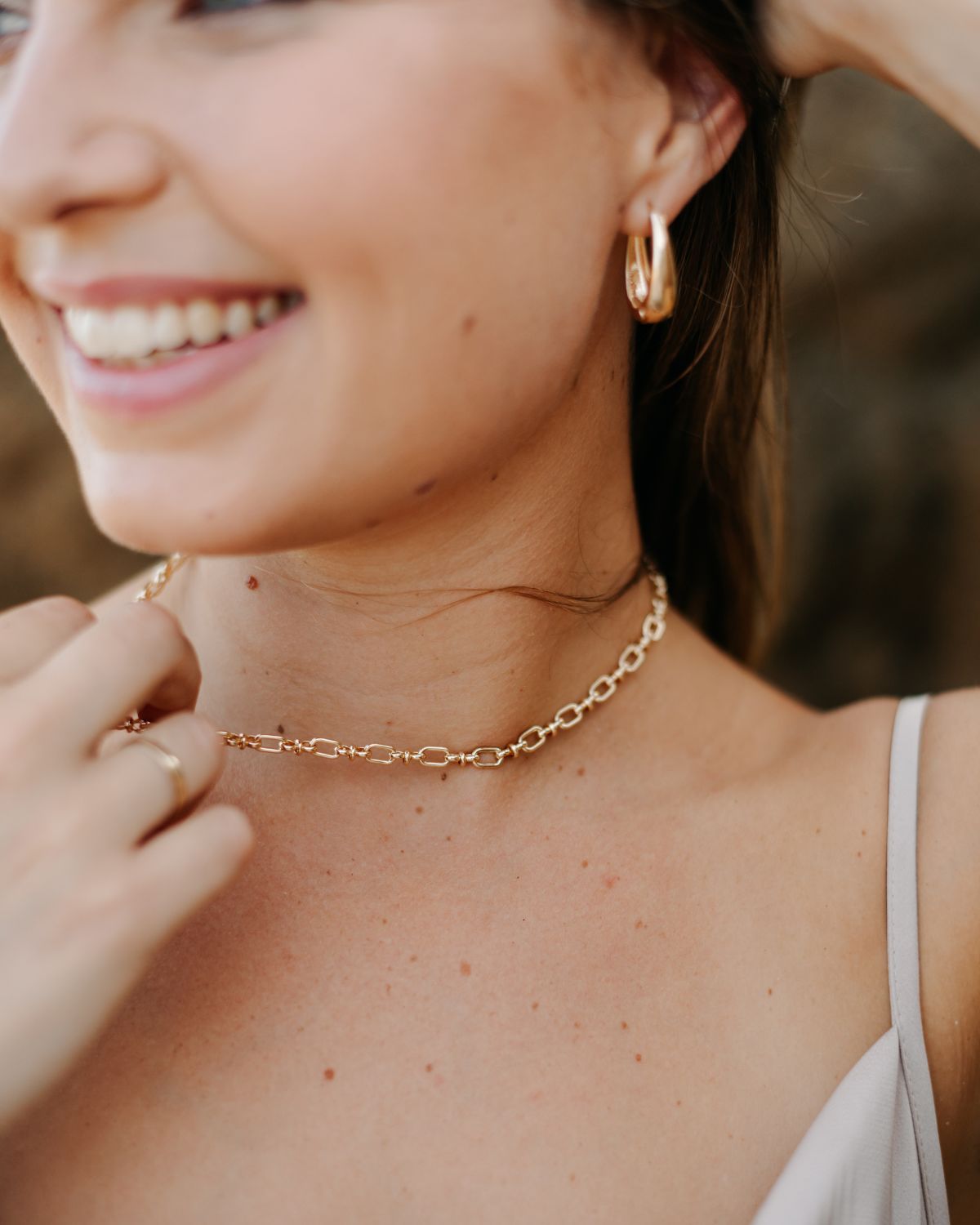 Waterproof Chunky Chain Necklace