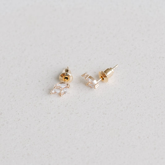 Dainty Leaf Studs