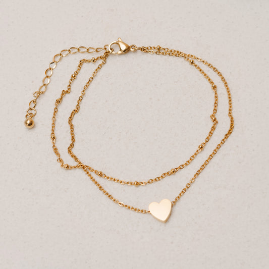 Heart Ankle Chain - waterproof